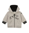 GIVENCHY KIDS ABSTRACT LOGO ZIP-UP HOODIE (6-36 MONTHS),16108630