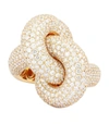 ENGELBERT YELLOW GOLD AND DIAMOND THE LEGACY KNOT RING (SIZE 55),16198412