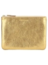 COMME DES GARÇONS COMME DES GARCONS WALLET METALLIC POUCH,11678415