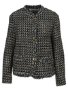 VALENTINO EMBROIDERED SENSATION LUREX TWEED JACKET,VB3CE275677H25