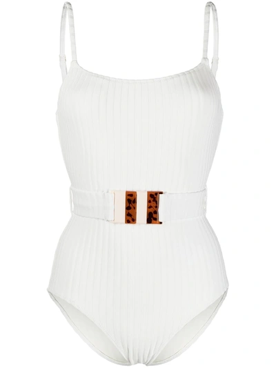 Solid & Striped The Nima Swimsuit In White