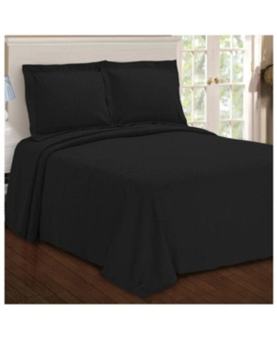 Superior 100% Cotton Paisley Matelasse All-season 3-piece Coverlet Set, Queen In Black