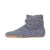 Kingdom Of Wow Men's Grey Handmade Unisex Bamboo Wool Slippers In Charcoal Gray
