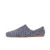 Kingdom Of Wow Men's Grey Handmade Bamboo Wool Slippers In Charcoal Gray In Charcoal