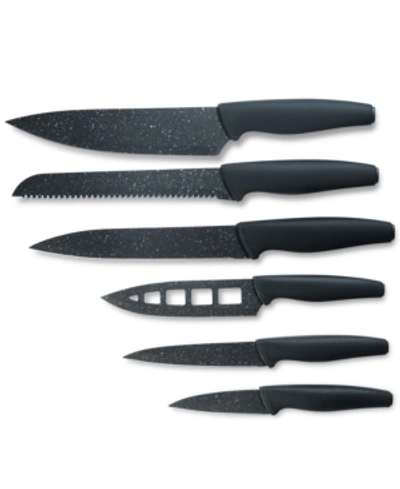 Granitestone Nutri Blade 6-pc. Knife Set In Black