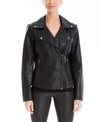 Max Studio Women's Leatherette Moto Jacket (67% Off) - Comparable Value $120 In Black