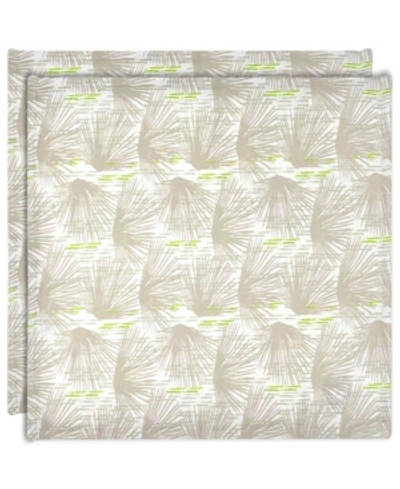 Noho Home By Jalene Kanani Loulu Dining Placemats, 14" X 19", Set Of 2 In Beige-khaki