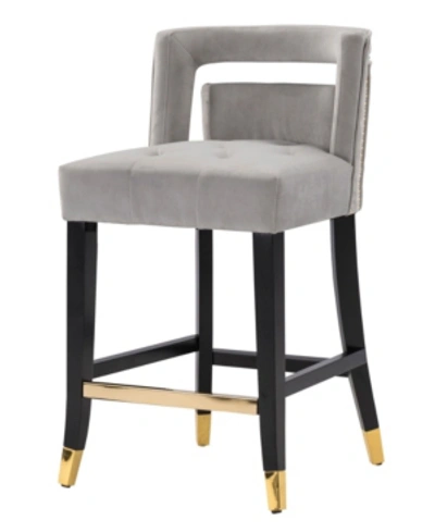 Chic Home Irithel Counter Stool In Gray