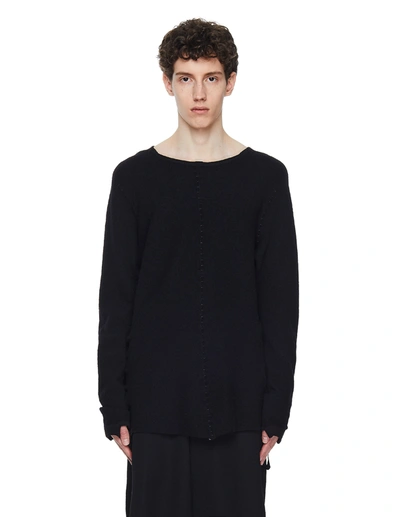 Isaac Sellam Arrete Wool Pullover In Black
