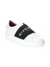 Givenchy Women's Urban Street Logo Strap Leather Sneakers In White