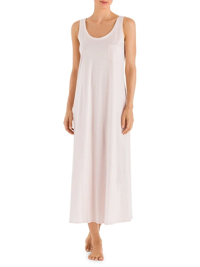 Cotton Deluxe Tank Nightgown In Crystal Pink from Hanro