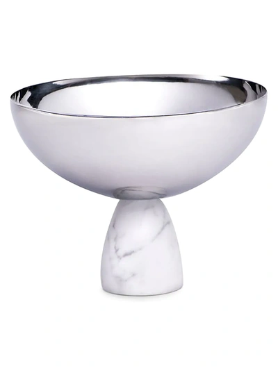 Anna New York Coluna Carrara Marble & Metal Bowl