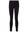 The Row Woolworth High-rise Scuba Leggings In Black