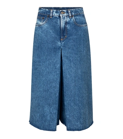 Maison Margiela Blue Denim Spliced Shorts
