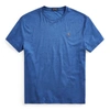 Ralph Lauren Classic Fit Soft Cotton Crewneck T-shirt In Royal Heather