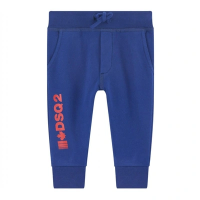 Dsquared2 Kids' Baby Cotton Joggers Size: 18m, In Blue