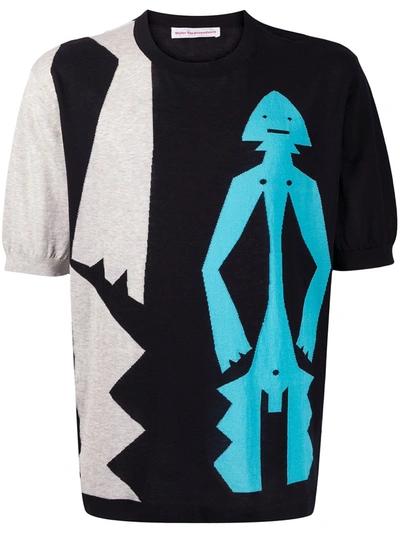 Pre-owned Walter Van Beirendonck Mumuye Knit T-shirt In Black