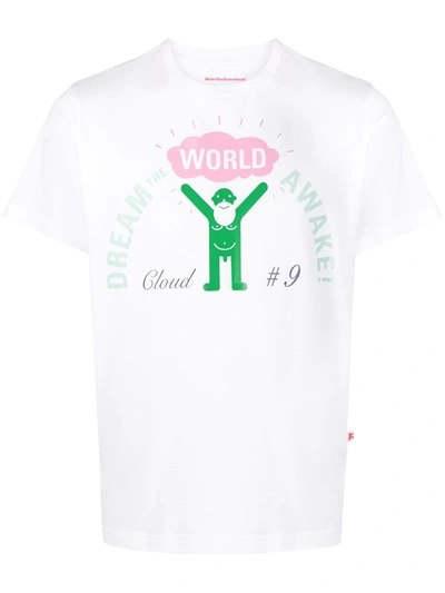 Pre-owned Walter Van Beirendonck Dream The World Awake T-shirt In White