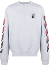 OFF-WHITE MARKER ARROWS COTTON SWEATSHIRT