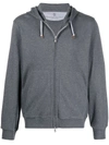 BRUNELLO CUCINELLI DRAWSTRING ZIP-UP HOODIE