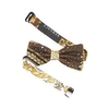 VERSACE VERSACE GOLD BAROCCO MOSAIC BOW TIE,10003951A00355