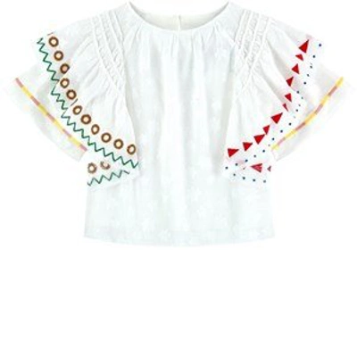 Burberry Babies'  White Embroidered Top