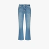 Frame Le Crop Mini Bootcut Raw Hem Jeans In Blue