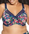 Goddess Kayla Side Support Bra In Navy Fiji