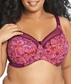 Goddess Kayla Side Support Bra In Fusion Mulberry