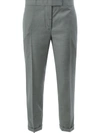 THOM BROWNE MID-RISE TAILORED TROUSERS