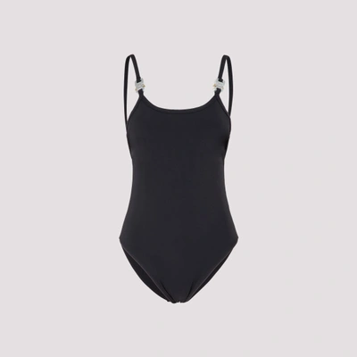 Alyx Buckle-detail Open-back Swimsuit In Black