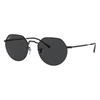 Ray Ban Rb3565 Jack Hexagonal-frame Metal And Acetate Sunglasses In Black
