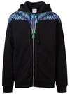 MARCELO BURLON COUNTY OF MILAN FELPA CAPP+ZIP ALI NEON NERA