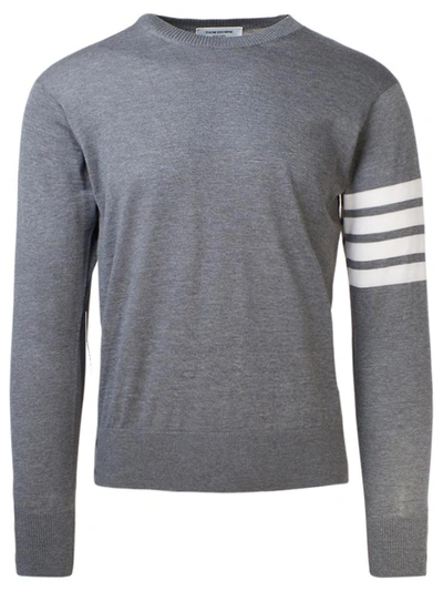 Thom Browne Crew Neck Sweater In Grey