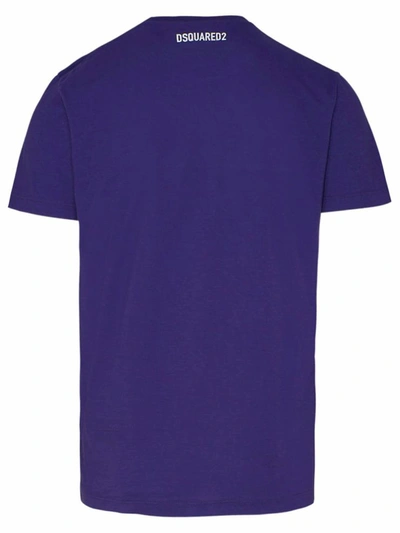 Dsquared2 Purple Cotton T-shirt