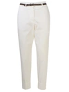 Peserico Micro Beads Pants In White In White