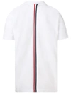 THOM BROWNE WHITE POLO SHIRT