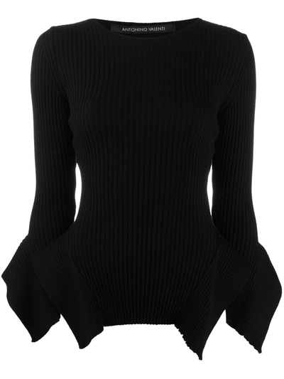 Antonino Valenti Asymmetric Panel Jumper In Black