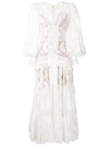 ACLER SUFFIELD BRODERIE-TRIMMED LACE DRESS