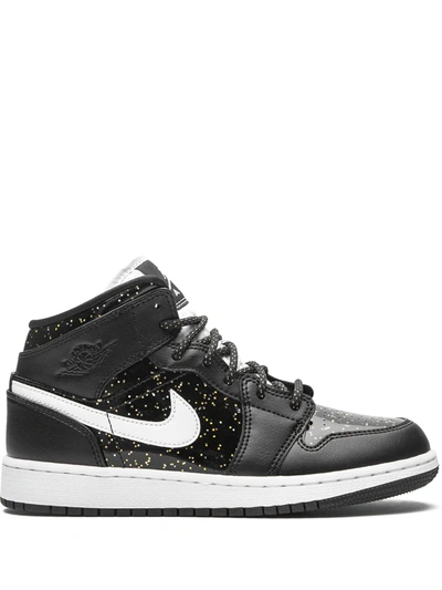 Jordan Kids'  1 Mid Se Sneakers In Black