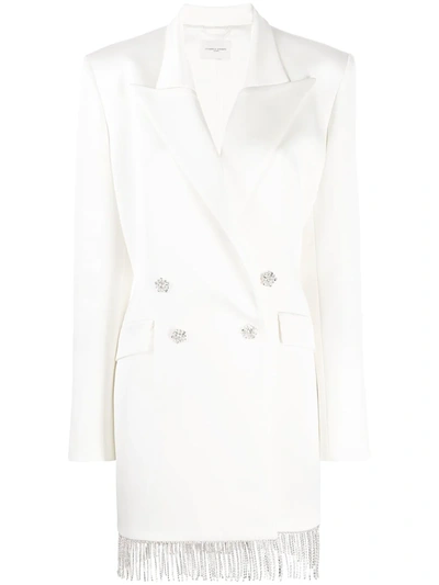 Giuseppe Di Morabito Gemstone-detailed Blazer Dress In White