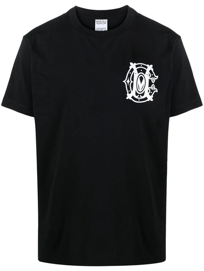 Marcelo Burlon County Of Milan Logo-print Short-sleeve T-shirt In Black