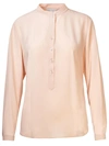 Stella Mccartney Eva Shirt Blouse In Rose-pink Silk In Pink