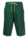 ICEBERG GREEN BERMUDA SHORTS