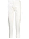 Pinko Tailored White Trousers With Side Pockets In White