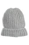 TROUVE RIBBED CUFF BEANIE,NO453653NS