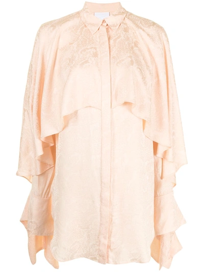 Acler Stanley Draped Blouse In Orange
