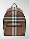 BURBERRY CHECK-PATTERN BACKPACK,16172333