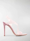 Gianvito Rossi Metropolis 105 Pvc Slingback Sandals In Pink