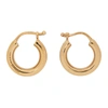 VERSACE GOLD SMALL GRECA HOOP EARRINGS